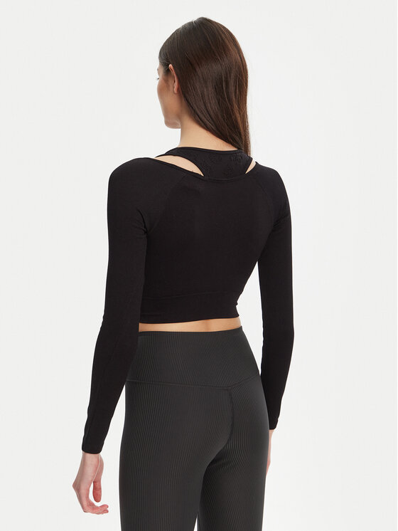 Guess Guess Bluză V5YP06 Z3OA0 Negru Slim Fit