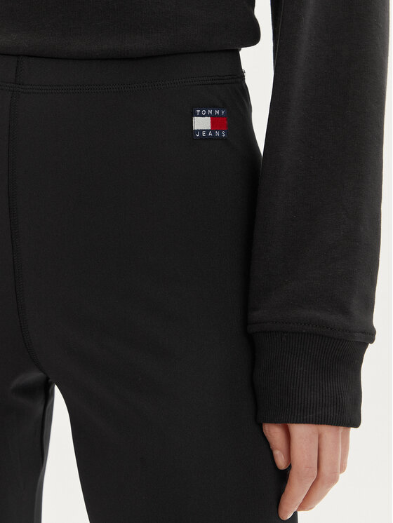 Tommy Jeans Tommy Jeans Biciklističke hlače Badge DW0DW17773 Crna Slim Fit