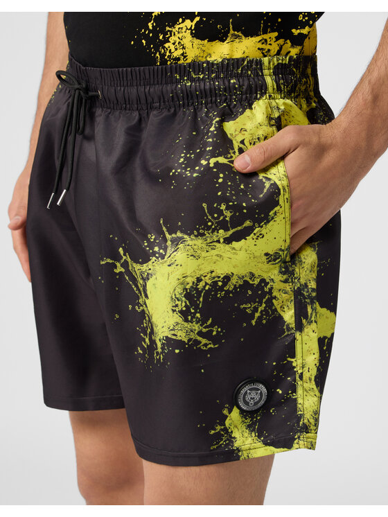 Plein Sport Plein Sport Szorty sportowe 28341 Czarny Jogger Fit