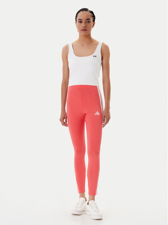 adidas adidas Legginsy Essentials 3-Stripes KE4389 Koralowy Slim Fit
