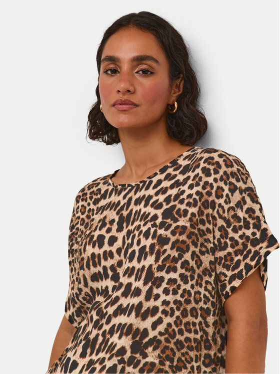 Kaffe Kaffe Majica Amber 10508257 Rjava Relaxed Fit