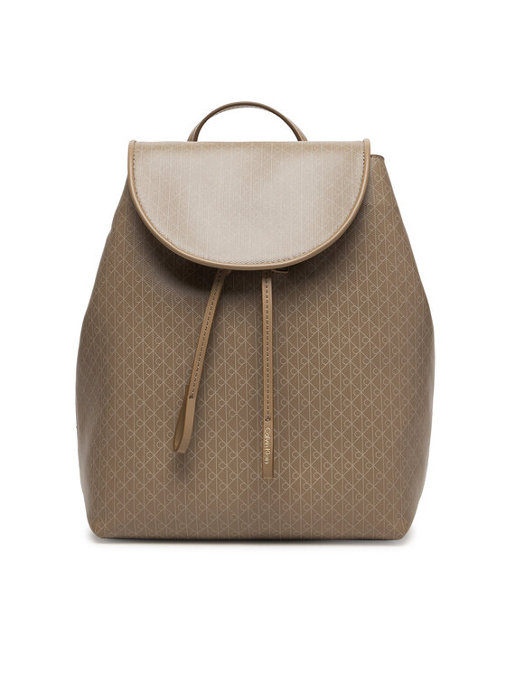 Calvin Klein Calvin Klein Ruksak Emblem Aop Flap Backpack LV04F3271G Bež