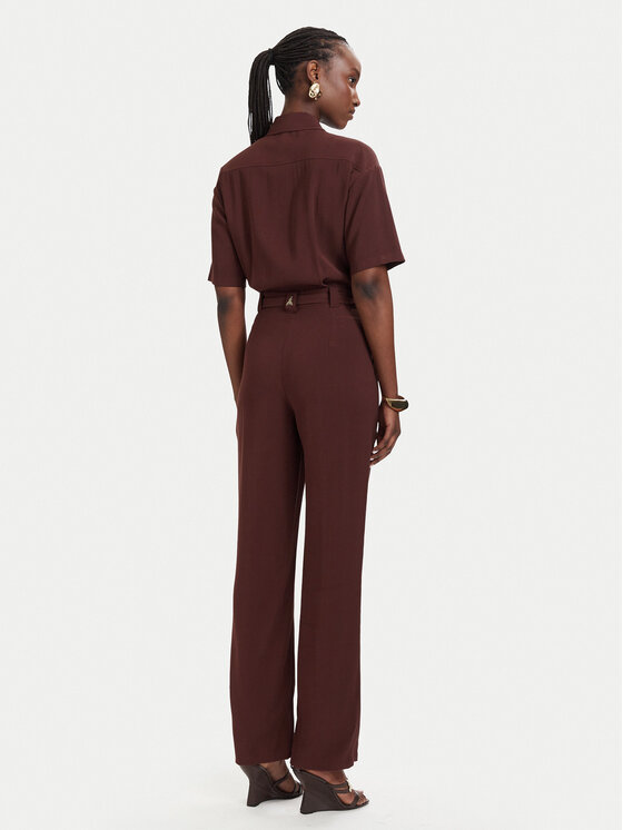 Patrizia Pepe Patrizia Pepe Ολόσωμη φόρμα 2T0099/A573-B887 Σκούρο καφέ Regular Fit
