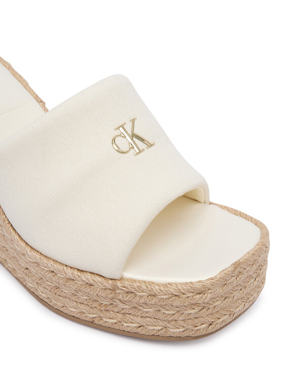 Calvin Klein Calvin Klein Espadrilles Wedge Espad 70 Canvas Mg HW0HW03282 Creme