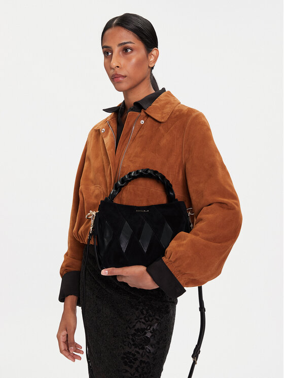 Coccinelle Coccinelle Handtasche T66 Boheme New Geomet Patch E1 T66 58 01 01 Schwarz