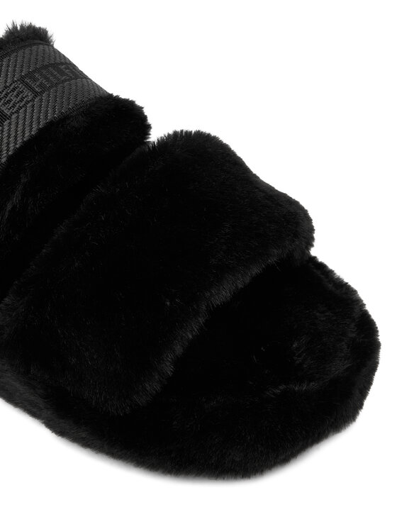 Tommy Hilfiger Tommy Hilfiger Copati Hilfiger Fur Slipper FW0FW08854 Črna