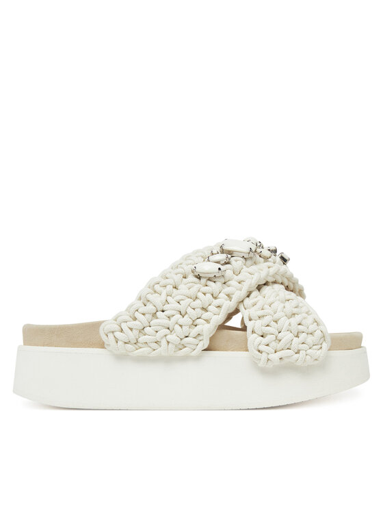 Şlapi Inuikii Woven Stones Platform 70103-106 1100 Écru