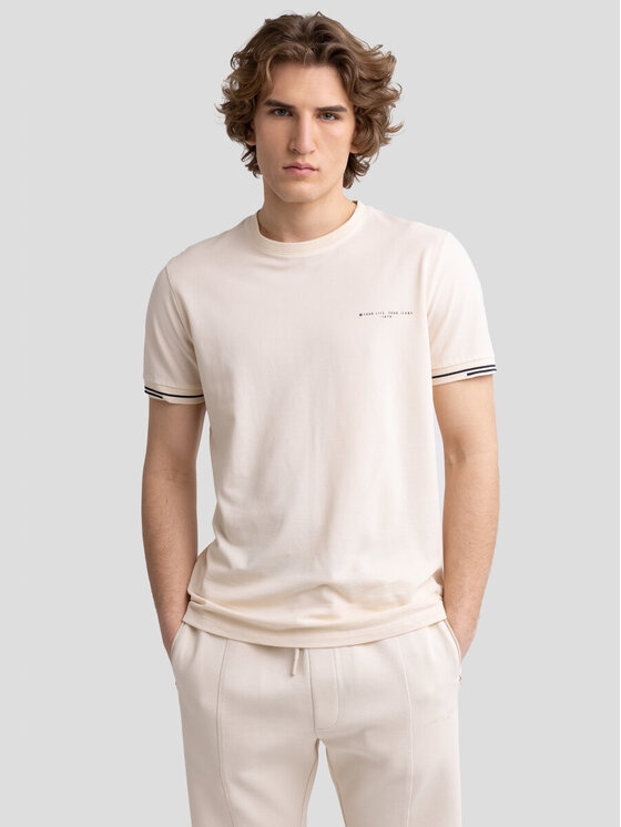 BIG STAR BIG STAR T-Shirt WLADER_103_150 Biały Basic Fit
