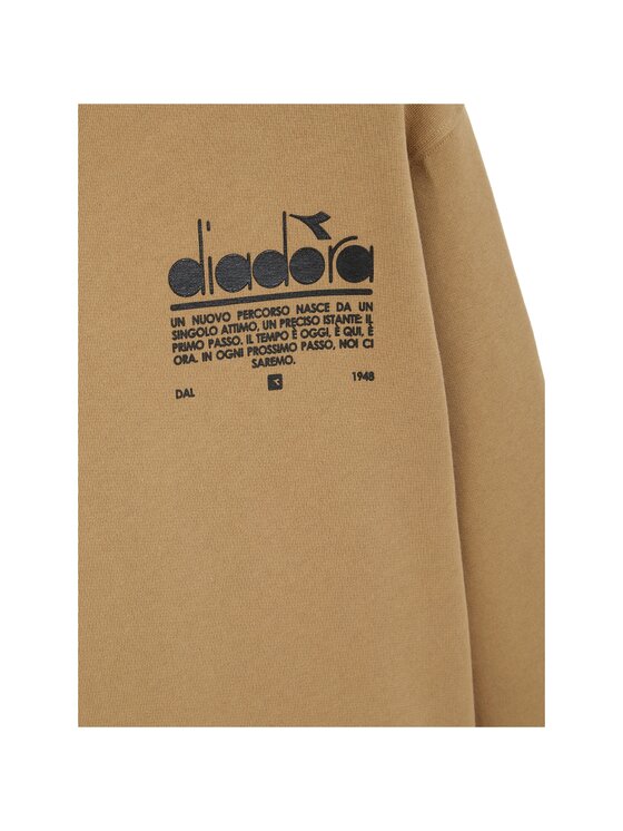Diadora Diadora Bluza L. SWEATSHIRT CREW MANIFESTO Beżowy Regular Fit