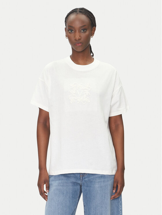 ViCOLO ViCOLO T-Shirt RD0119 Bílá Regular Fit