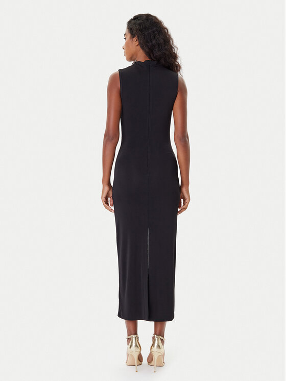 Rinascimento Rinascimento Koktel haljina CFC0125010003 Crna Slim Fit