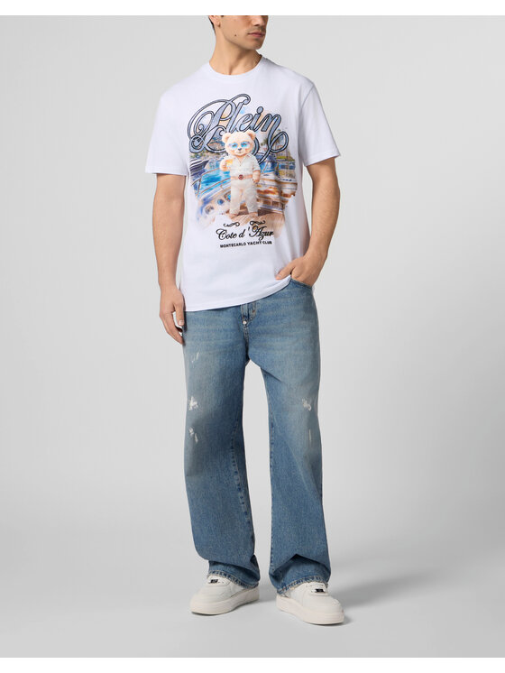 PHILIPP PLEIN PHILIPP PLEIN T-Shirt 29028 Biały Regular Fit