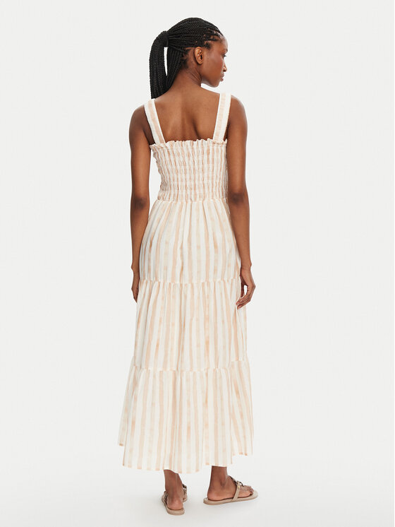 Seafolly Seafolly Rochie de vară Shirred 55402-DR Bej Regular Fit
