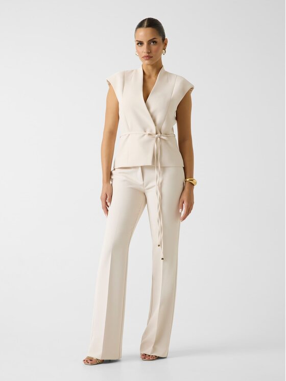 Marciano Guess Marciano Guess Kalhoty z materiálu 182739 Béžová Slim Fit