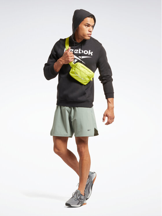 Reebok Reebok Sweatshirt Identity Stacked Logo H54802 Schwarz Regular Fit