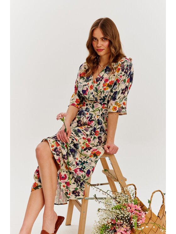 NAOKO NAOKO Každodenní šaty Golden Meadow Barevná Regular Fit