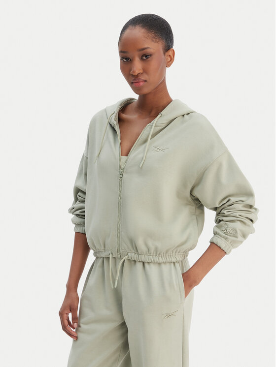 Reebok Reebok Суитшърт Reebok x Ewa Chodakowska RK25620CCW Зелен Regular Fit