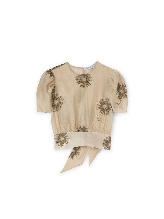 Motivi Motivi Blusa 2717Q001876N0R2 Écru Regular Fit