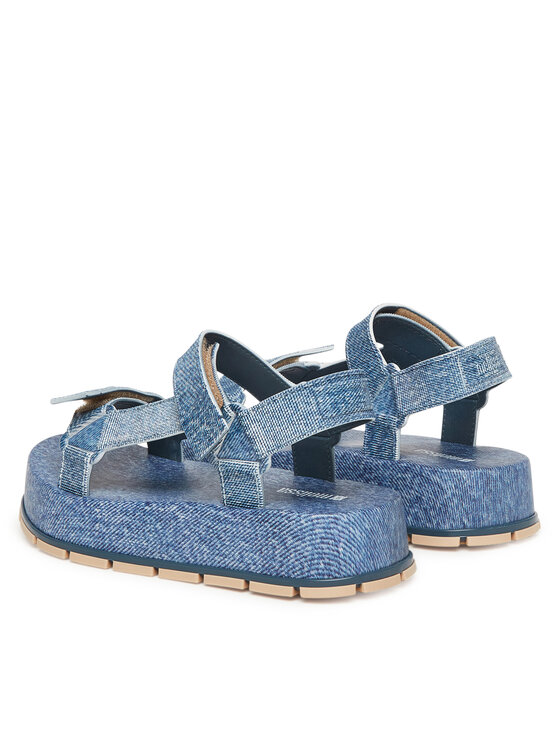 Melissa Melissa Sandály Melissa Flowing Platform Denim Ad M 36132 Modrá