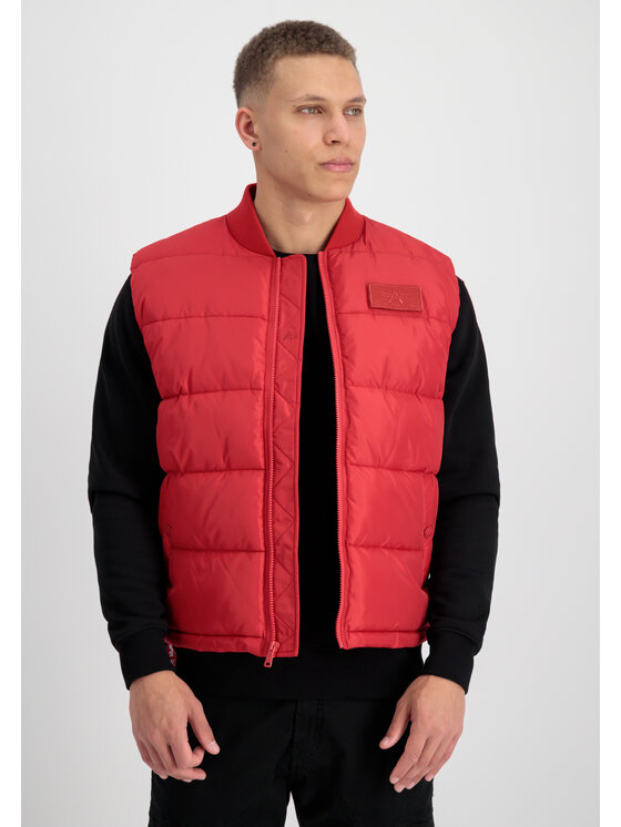 Alpha Industries Alpha Industries Kamizelka Puffer Vest Czerwony Regular Fit