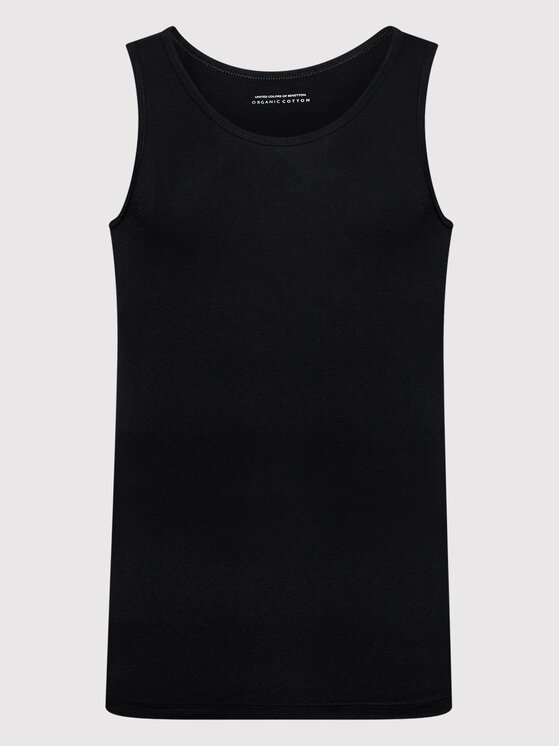 United Colors Of Benetton United Colors Of Benetton Tank top 3OP82H257 Czarny Regular Fit