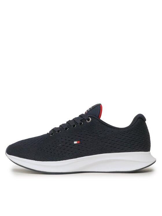 Tommy Hilfiger Tommy Hilfiger Laisvalaikio batai Lightweight Runner Knit FM0FM04700 Tamsiai mėlyna