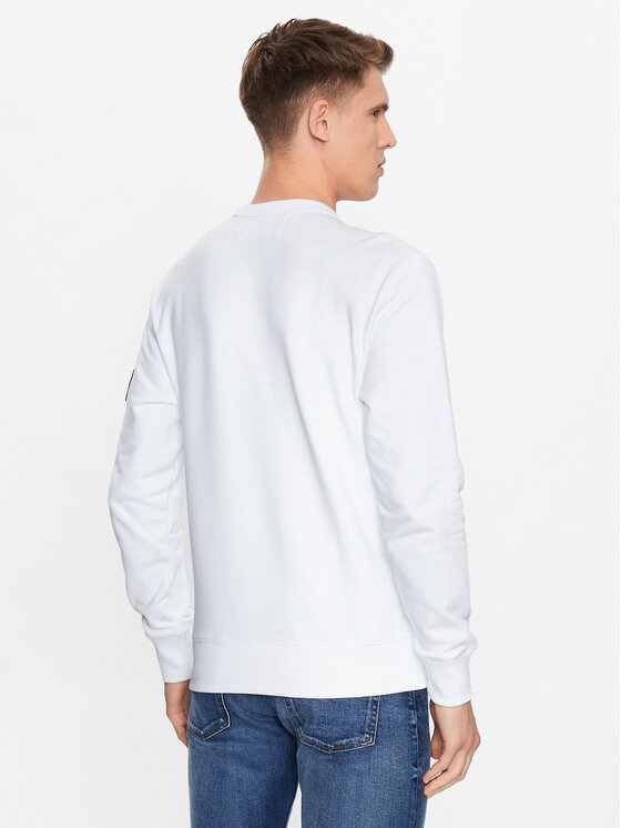 Calvin Klein Jeans Calvin Klein Jeans Džemperis J30J323426 Balta Regular Fit