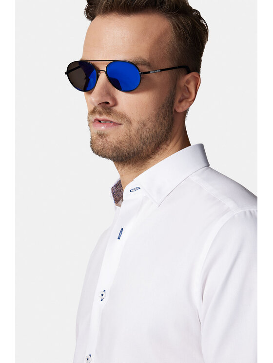 Lancerto Lancerto Koszula Coral KO073123000031 Biały Slim Fit