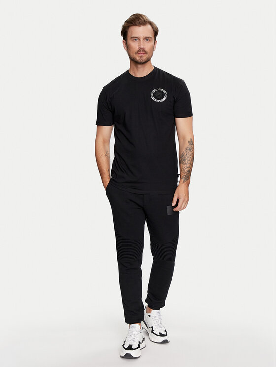 Plein Sport Plein Sport T-shirt FADC MTK7542 STE003N Nero Slim Fit