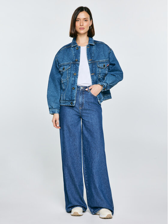 BIG STAR BIG STAR Kurtka jeansowa AUTHENTIC JACKET Granatowy Comfort Fit
