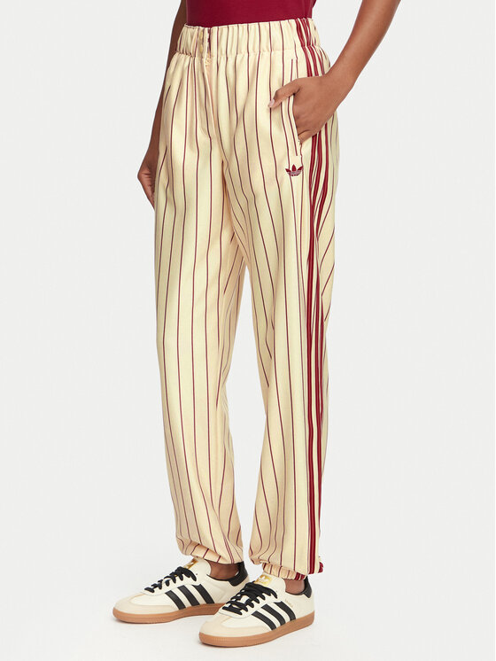 adidas adidas Pantaloni da tuta Pinstripe Firebird Track Ptan KT1851 Crema Regular Fit