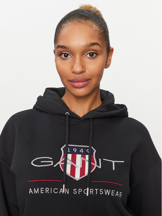 Gant Gant Μπλούζα Archive Shield 4204567 Μαύρο Relaxed Fit