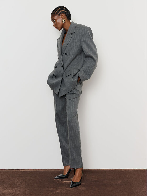 La Mania La Mania Pantalone da abito DANA 2 Grigio Classic Fit