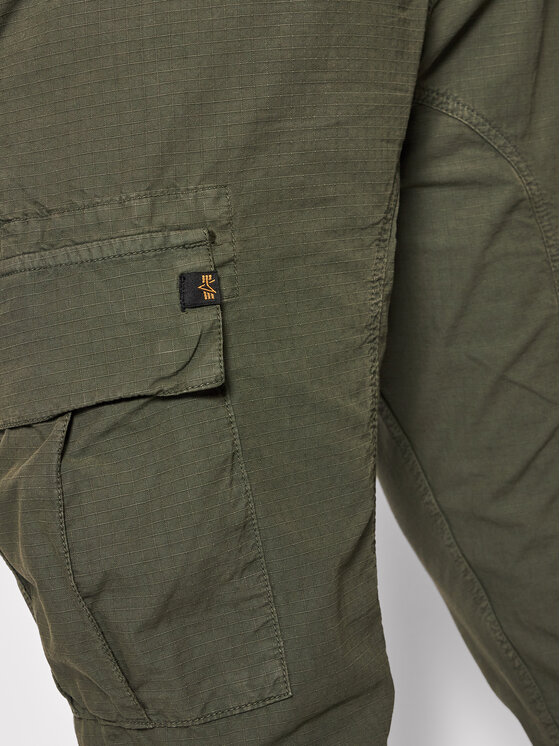 Alpha Industries Alpha Industries Joggers kalhoty Ripstop 116201 Zelená Tapered Fit