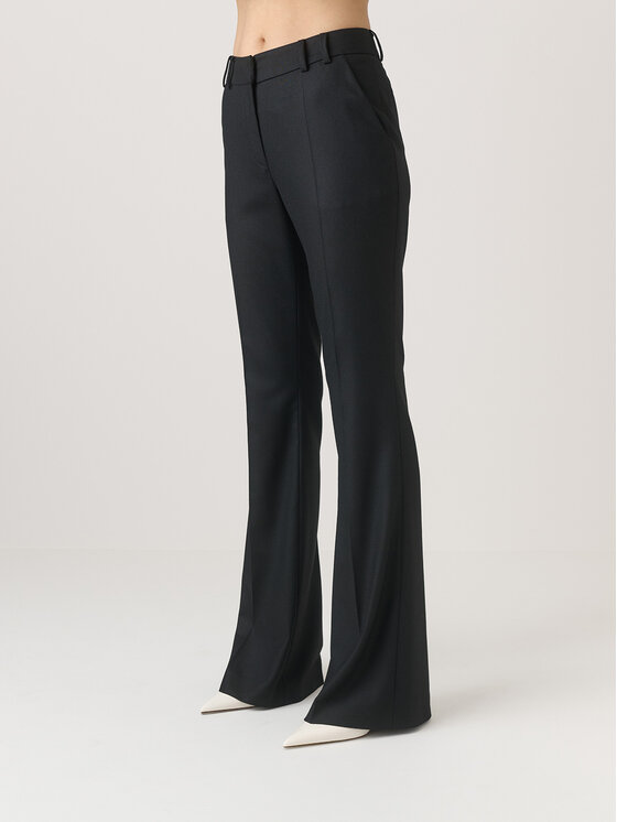 La Mania La Mania Pantalone da abito FABIAN Nero Flared Leg