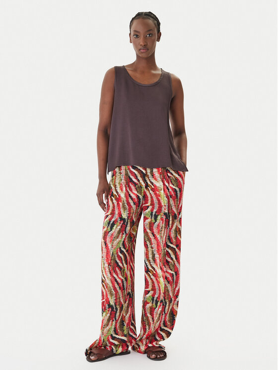 LOLA CASADEMUNT LOLA CASADEMUNT Παντελόνι υφασμάτινο MS2614027 Έγχρωμο Wide Leg