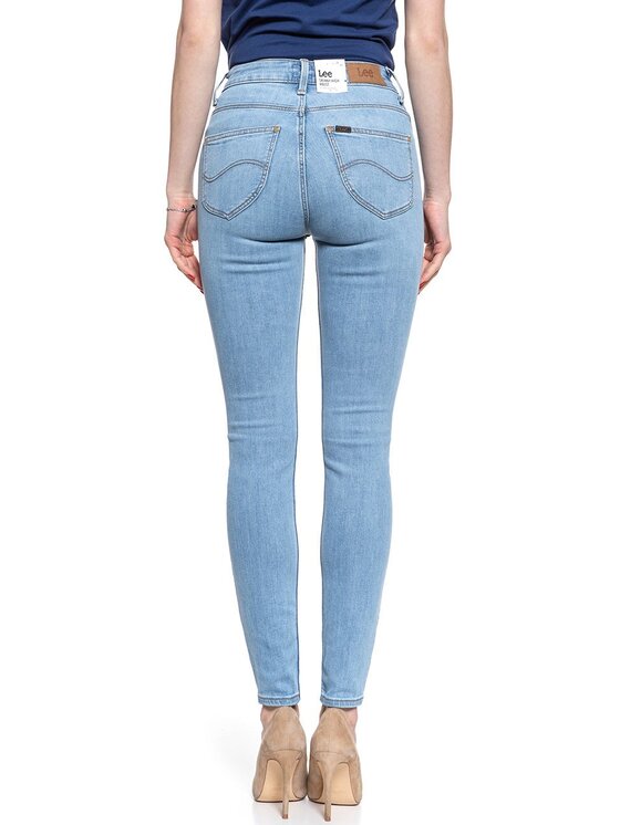 Lee Lee Jeansy SCARLETT HIGH Niebieski Skinny Fit