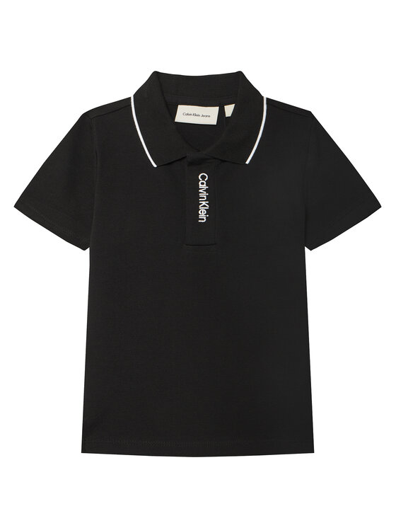 Gyerek Pólóing Calvin Klein Jeans, Méret: 6Y, Fekete, Embro Logo IB0IB02542 M