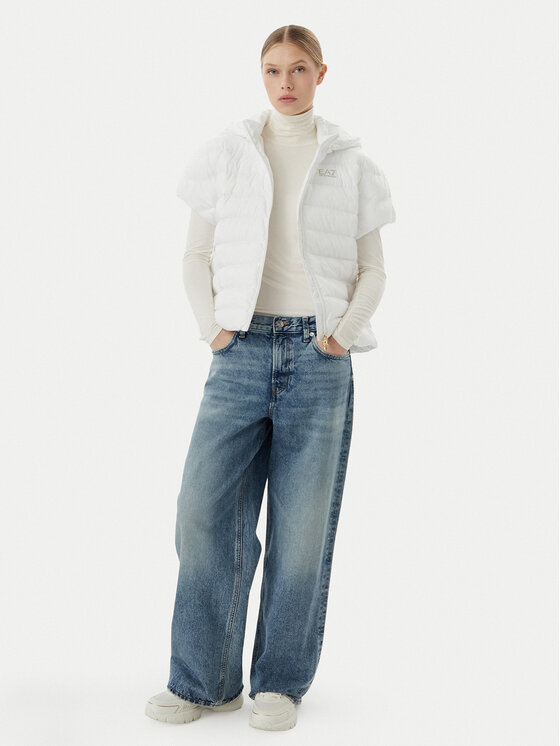 EA7 Emporio Armani EA7 Emporio Armani Bezrękawnik 7W000477 AF12476 U0002 Biały Regular Fit