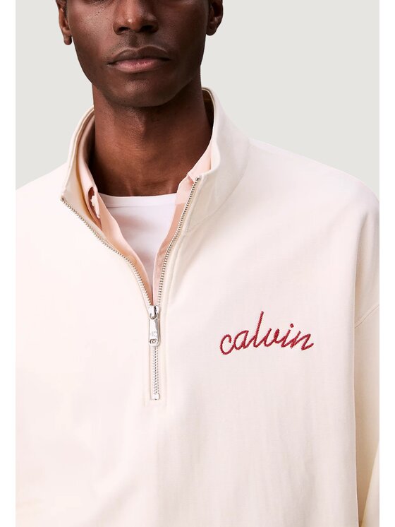 Calvin Klein Jeans Calvin Klein Jeans Felpa PREMIUM TERRY CHAIN Bianco Premium Fit