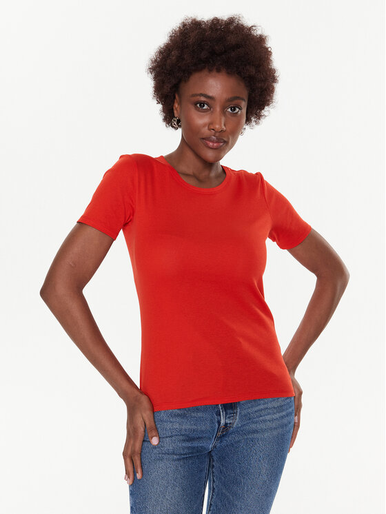 United Colors Of Benetton T-shirt 3GA2E16A0 Rosso Regular Fit, taglia : XS