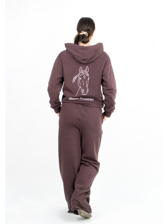 DKaren Sport DKaren Sport Bluza EQ001 Brązowy Classic Fit