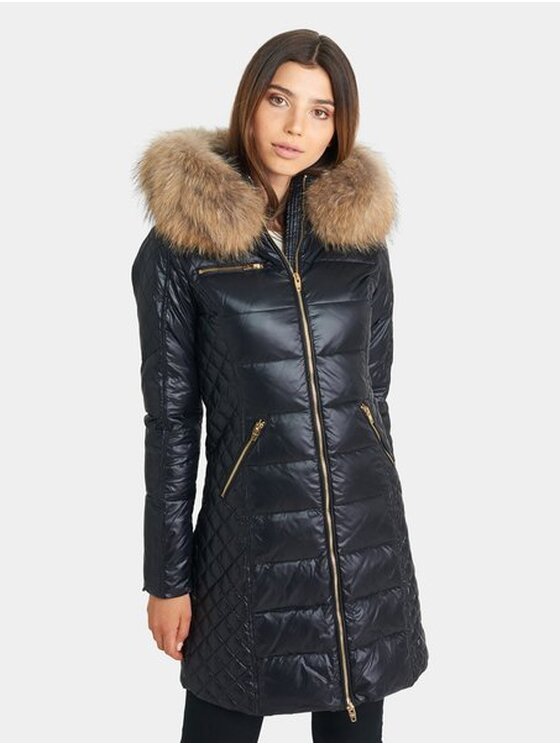 ROCKANDBLUE ROCKANDBLUE Vatovaná bunda 21454-96918999 Černá Slim Fit