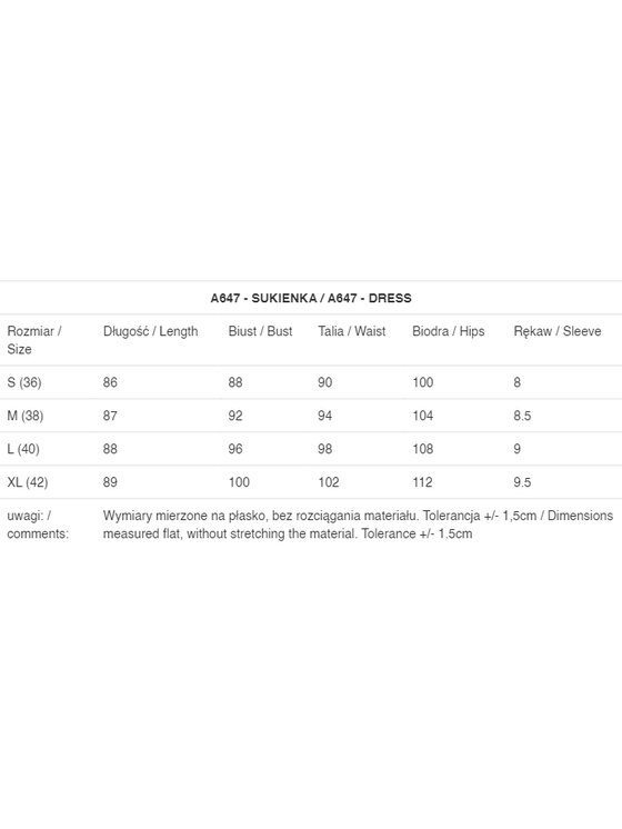 Awama Awama Sukienka letnia A647 Fioletowy Basic Fit