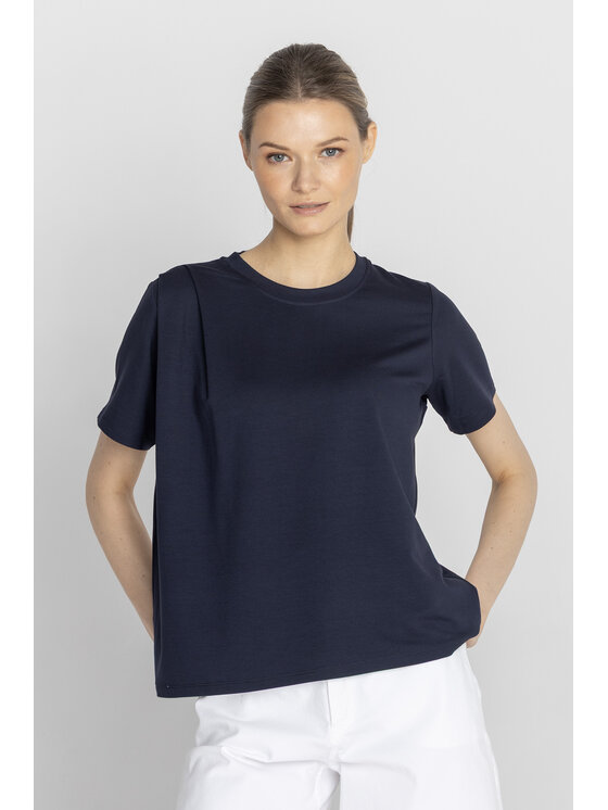 Deni Cler Milano Deni Cler Milano T-Shirt T-DC-T210-F2-46-58-1 Granatowy Regular Fit
