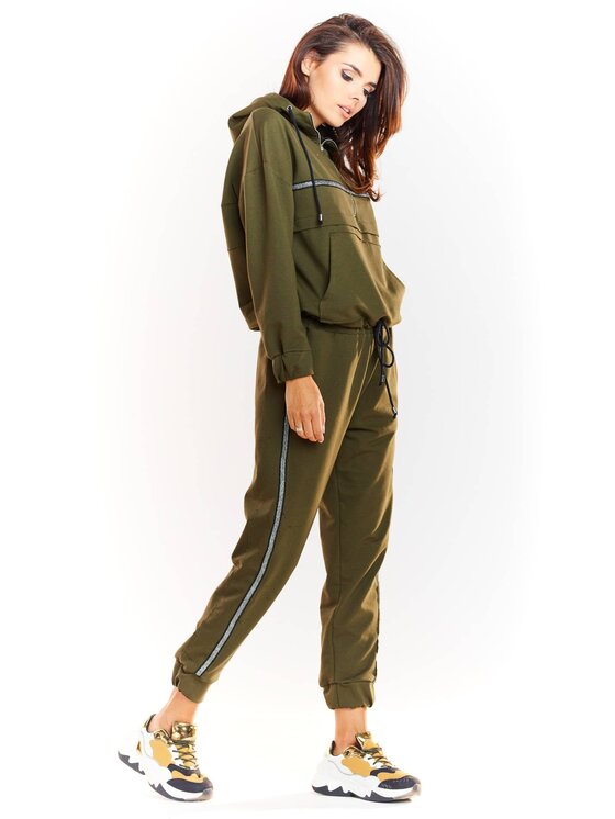 Infinite You Infinite You Mikina M228 Kaki Basic Fit