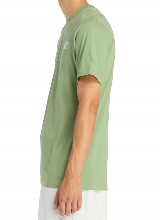 New Balance New Balance T-Shirt MT6179UMAAR Zielony Standard Fit