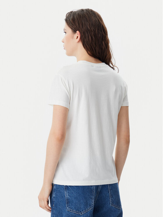 Napapijri Napapijri Tricou NP0A4IP1 Alb Regular Fit