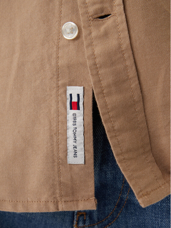 Tommy Jeans Tommy Jeans Košeľa Oxford DM0DM22836 Béžová Regular Fit
