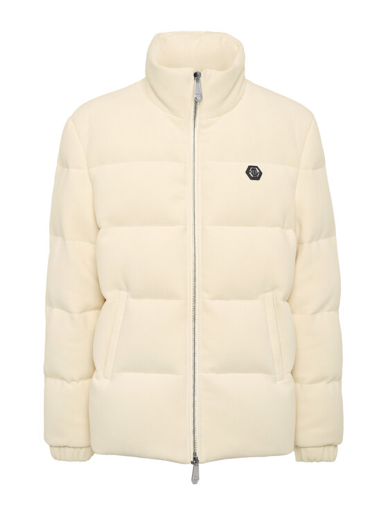 PHILIPP PLEIN PHILIPP PLEIN Kurtka puchowa 26077 Biały Regular Fit